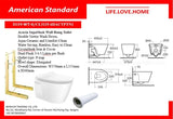 American Standard Acacia SupaSleek Wall Hung Toilet (3119-WT-0)