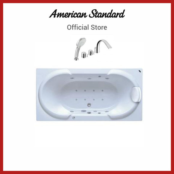 American Standard Tizio + Pillow Jacuzzi Bathtub (TF-7292-WT)