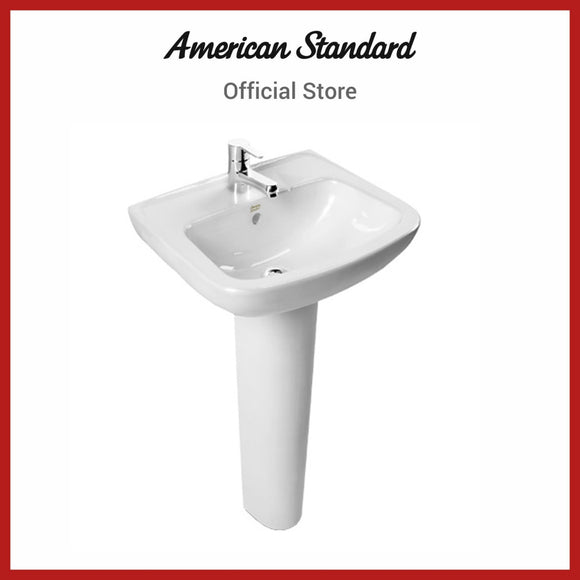 American Standard New Codie -S Wall Hung Wash Basin With Full Pedestel (0948/0742-WT-0)