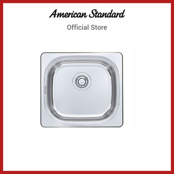 American Standard Kitchen Sink Small Single-Bowl with Waste and Overflow (FFASX110-202B50BC5)
