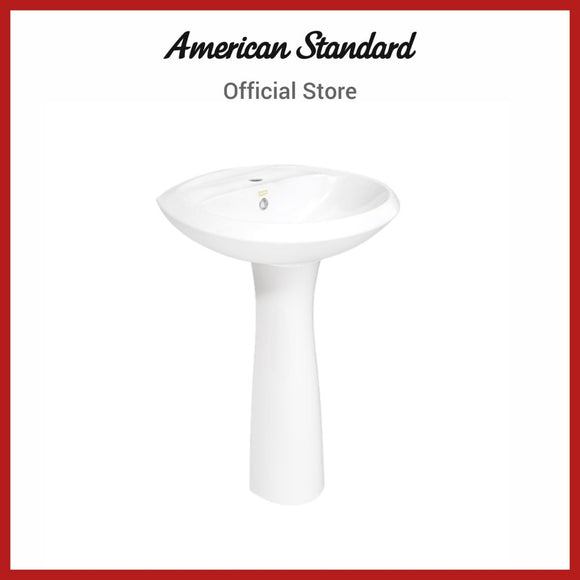 American Standard Winston Wall Hung Wash Basin With Full Pedestel (0979/900P-WT-0)