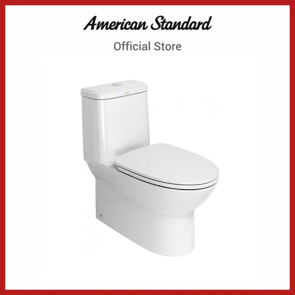 American Standard Neo Modern One Piece Toilet Soft-close seat cover for comfortable seating (2531SC-WT-0)