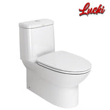 American Standard Neo Modern One Piece Toilet Soft-close seat cover for comfortable seating (2531SC-WT-0)
