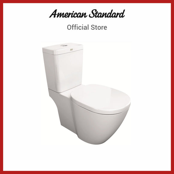 American Standard Concept Cube 3/4.5L Dual Flush Close Coupled Toilet Soft Close Seat (TF2704-WT-0)