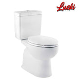 American Standard New Sibia Two Piece Toilet With S&C Seat (2793SCW-WT-0)