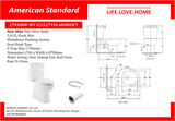 American Standard New Sibia-Two Piece Toilet (2793SHW-WT-0)