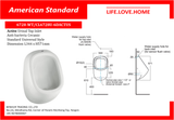 American Standard Active-Top Inlet Urinal (TF-6728-WT-O)