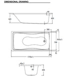 美国标准 Vanita 台下浴缸，带排水和溢流功能 (70080-WT)