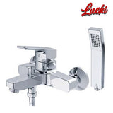 American Standard Concept Square Express Bathtub Mixer Tap &amp; Hand Shower ရေပူနှင့် အအေး (A-0411-200)