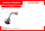 American Standard Shower Head 3 Function with Shower Arm (A-6060-A)