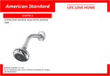 American Standard Shower Head  6 Functions with Shower Arm (A-6070-A)