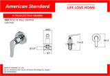 American Standard Arr-Cold Water Only Head Shower Valve Only (A-7013C)