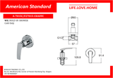 American Standard WIL-Cold Water Only Head Shower Valve Only (A-7015C)