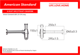 American Standard DIY Brass Bottle Trap (A-8107-DIY)