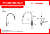 American Standard Tubo Single Deck-Moounted Kitchen Faucet Cold Only (A-TJ68-10)