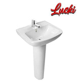 American Standard New Codie -S Wall Hung Wash Basin With Full Pedestel (0948/0742-WT-0)