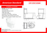 American Standard Kastello One Piece Toilet (CCAS2025-111A410F0)