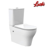 American Standard Cygnet Hygiene Rim Two-piece Toilet Bowl ARMORLID Slow Closing Seat Cover (CL26255-6DACTCB)