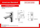 American Standard Milano Basin Mono Faucet Cold Only (FFAS0906-1T2500BT0)