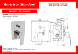 American Standard Milano Bath and Shower Mixer without Shower Head (FFAS0921-602500BF0)