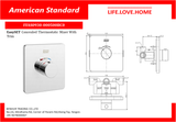 ချုံ့ခြင်းဖြင့် အမေရိကန် Standard Conceal Thermostatic Mixer (FFAS0930-000500BC0)