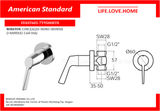 American Standard Winston-Shower Mono (1 Handle) Cold Water Only (FFAST605-7T9500BT0)