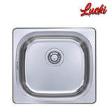 American Standard Kitchen Sink Small Single-Bowl with Waste and Overflow (FFASX110-202B50BC5)