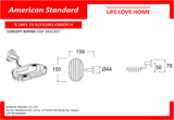 American Standard Concept Round Grille Soap Dish (K-2801-54-N)