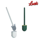 Mini Plastic Silicone Flexible Toilet Cleaning Brush &amp; Holder 