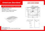 American Standard Nobile Countertop Basin (WP-F507-WT)