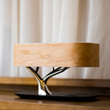 Wooden Lamp with Bluetooth Speaker & Wireless Phone Charger